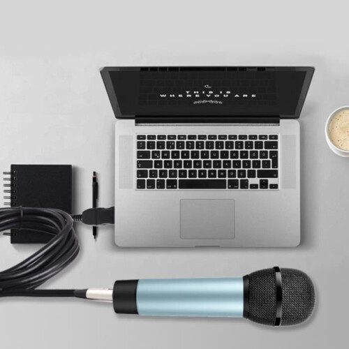 Microphone Link Adapter XLR Female to USB MIC Link Cable Line Black 2