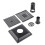 Removable Grille Shower Drain 12x12cm 12