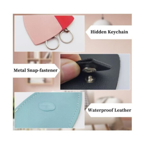 Keychain - Creative - PU Leather - Large Capacity - Holds 4 to 10 Keys - Practical Design 1