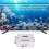 VINGVO 480P Mini Composiet AV naar VGA Video Converter TV Adapter Decoder Audio Video Converter (Wit) 3