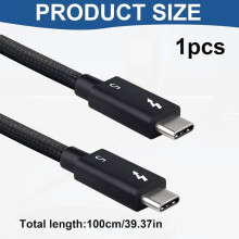Thunderbolt 5 -kaapeli, Thunderbolt 5 80 Gbps ja jopa 120 Gbps kaistanleveys sekä 240 W, taaksepäin yhteensopiva USB4-kaapelin kanssa