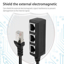 Ethernet LAN RJ45 -jakokaapeli 1–3 porttia Cat5 Cat6 -verkkosovitinpistokeliitäntä jatke