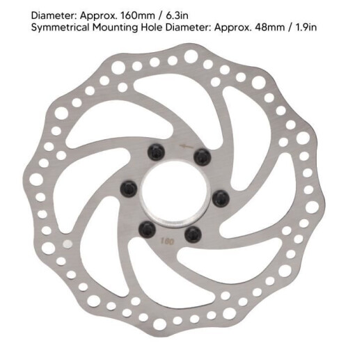 Fafeicy 160mm Bicycle Brake Disc - Professional Replacement Accessory for Mountain Bikes 1