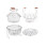 Salademand - Set van 2 - Roestvrij staal - Diameter 23 cm - Multifunctioneel 3