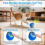 Interactive cat ball with replaceable tail, smart interactive ball, 2 speeds, automatic electric toy ball 6
