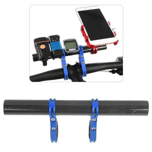 Bicycle handlebar extension bracket (blue) - CWU 1
