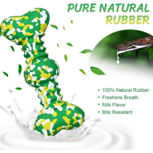Chewable Toy - Indestructible - Natural Rubber - Safe - Green 2