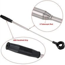 Telescopic Golf Ball Picker, Stainless Steel Shaft, ABS Handle, Automatic Locking Scoop, Mon1224-9-40574