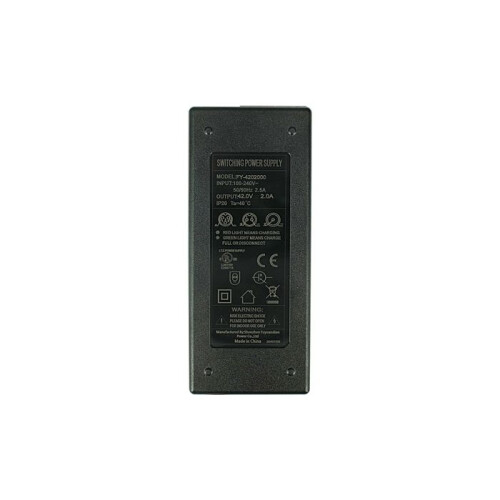 Φορτιστής 42V 2A RCA 10,5mm για ηλεκτρικά ποδήλατα με μπαταρία ιόντων λιθίου 36V - Τιμή: 80,00W 2
