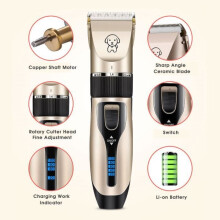 Sähköinen hiustenleikkuri - TEMPSA - LCD-malli - Johdoton - Ladattava USB-liitännällä - Mukana lisävarusteet
