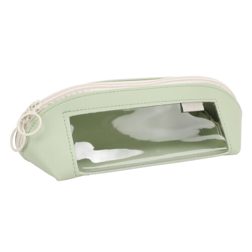 Portable Clear Pencil Case, Green 2