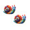 Set of 2pcs Creative Snail Shape Metal Decors For Adding-2 1