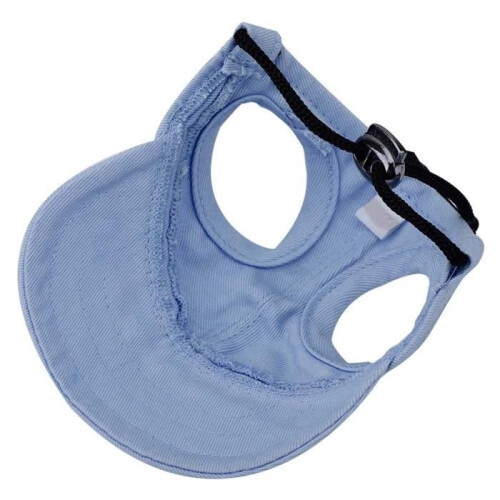Dog/Cat Hat - Adjustable Striped Cap - Blue - UV Resistant - Breathable and Comfortable 1