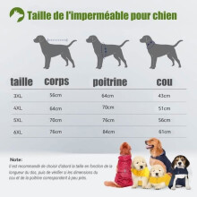Dog Raincoat with Hood, 100% Waterproof, Ultralight and Breathable Dog Raincoat with Reflective Strips, 5XL, Yellow