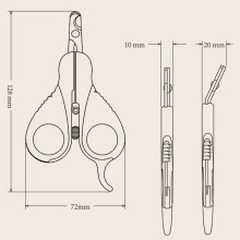 GIGICIAL kynsisakset - Liukumattomat - Ergonomiset - Koirille ja kissoille