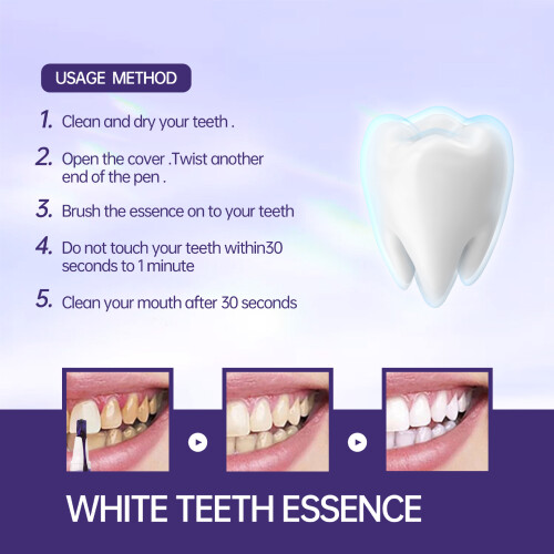 Cleaning pen, purple toothpaste, whitening gel for yellow & black stains. 2