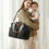 Multifunctional Large Capacity Mom Travel Diaper Bag with Pacifier Pouch & Breast Pump Storage 5