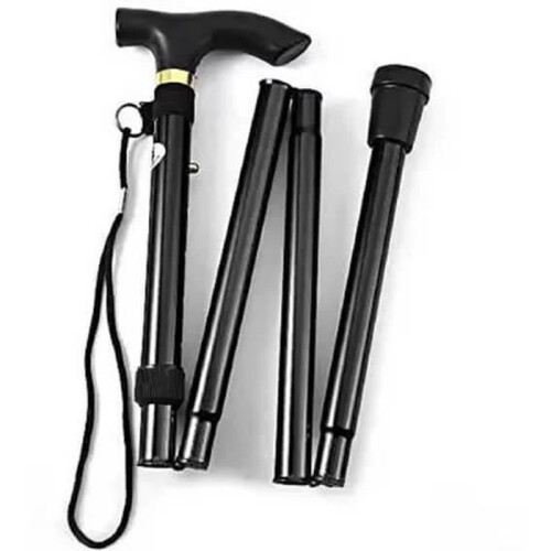 Walking stick - Foldable - Adjustable 86-97 cm - Aluminum alloy - Non-slip 1