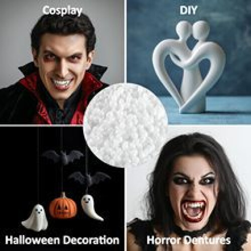 DIY dental gum 300g, denture pellets for vampire teeth, Halloween. 1