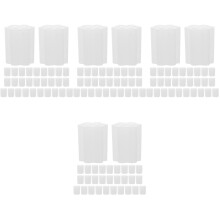 120St Multifunctionele Lollipop Standaard Wit Plastic Voor Presentatie