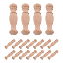 20St Handgesneden Meubelspindels Khaki Voor Huis En Miniaturen