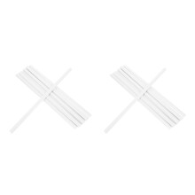 20St Witte Book Binder Clips Van Plastic Voor School En Kantoor