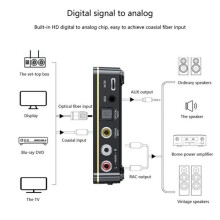 M8 Bluetooth 5.0 RCA-audioontvanger/zender APTXLL 3,5 mm AUX draadloze muziekadapter met microfoon en NFC voor auto en tv