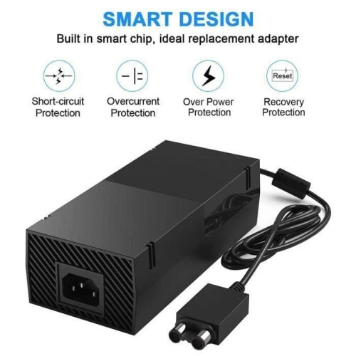 Charger - Xbox - One - Wall Power Supply - EU Adapter - Wired Cable 1