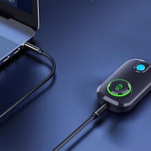 Bluetooth 5.0 Aux USB Receiver with 2-in-1 Wireless Audio Transmitter/Receiver Adapter for TV and Car Systems