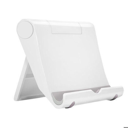 Opvouwbare en verstelbare tablet- en telefoonhouder, wit 1
