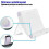 Opvouwbare en verstelbare tablet- en telefoonhouder, wit 4
