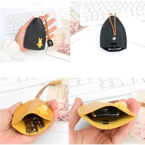 Car Key Case - Creative - Pull Out - PU Leather - Large Capacity - Shockproof