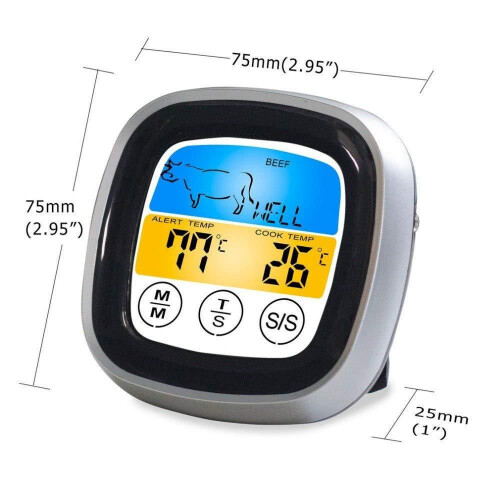 Ny modell Kitchen Touch digital stekgrilltermometer 2
