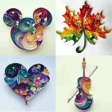 14-osainen Quilling-paperisetti - Tee-se-itse-piirustustyökalu - Toimiston ja kodin sisustus
