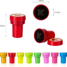 Children's Ink Stamps, Self-Inking Stamps for Easter Eggs, Gifts, 26 Alphabets