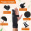 Metacarpal Finger Splint – Breathable Fracture Support, Comfortable and Adjustable Stabilization, Universal Size 4