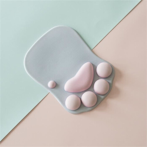 Tbest Cat Paw Mouse Pad, Cat Paw Mouse Pad, Touchscreen Computer Mouse Pad, Gray Temperament 1