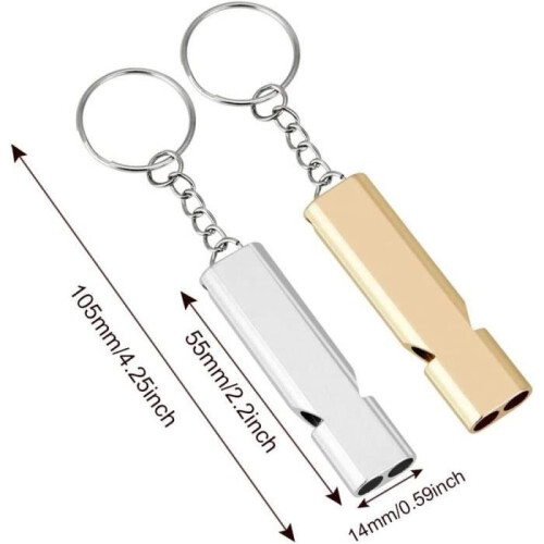 Survival whistle - Aluminum - High decibels - 2 pcs - Ideal for coaches and referees 1
