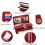 Damesportemonnee - Leer - RFID - 24 pasjes - Ritssluiting - Rood 3