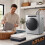 Homcom HOMCOM 5 kg Portable Vented Tumble Dryer Machine with Timer, Silver Tone 7