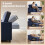 Homcom (Blue) HOMCOM 2 Seater Sofa Bed, 3-in-1 Velvet Pull Out Sleeper Sofa 5