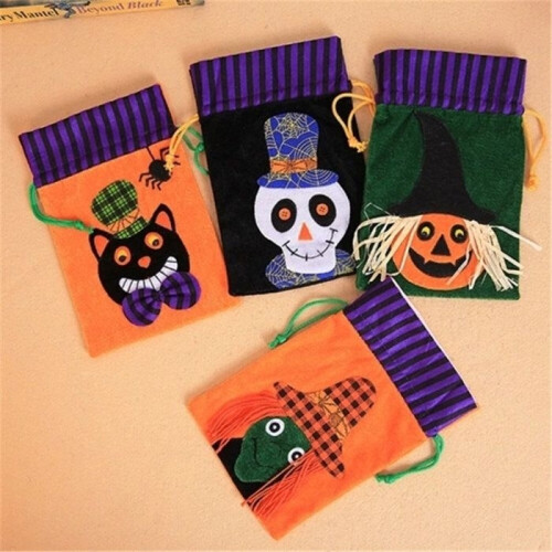 Halloween kinderchocolade snoep fluwelen zak 2