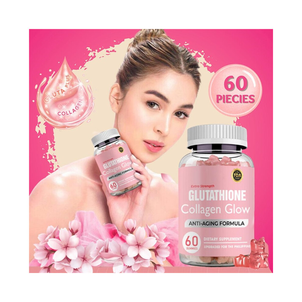 (1pcs) Glutathione Collagen Glow Gummiesï¼60pcsï¼Anti-aging formula
