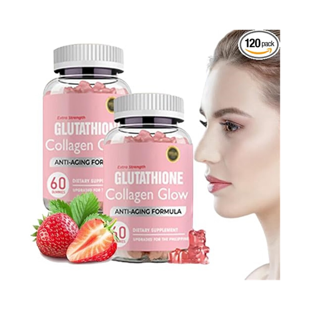 (2pcs) Glutathione Collagen Glow Gummiesï¼60pcsï¼Anti-aging formula
