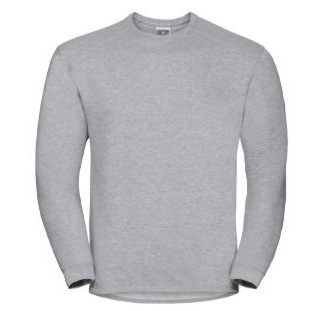 Russell (3Xl, Light Oxford) Workwear Mens Crew Neck Set In Sweatshirt Top Multicoloured