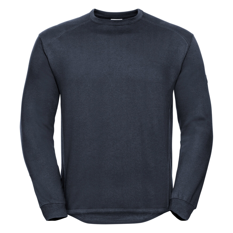 Russell (3Xl, French Navy) Workwear Mens Crew Neck Set In Sweatshirt Top