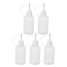 5Pcs Pe Plastic Needle Tip Squeeze Bottles for Lab Precision Glue