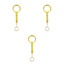 3St Compacte Gouden Vergrootglas Handheld Leesloep Voor Senioren
