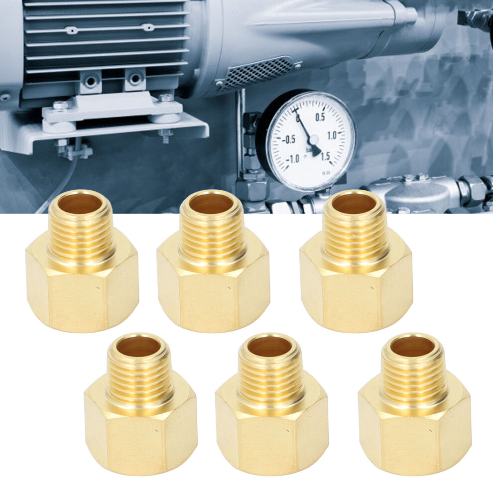 10pcs Brass 3/8in NPT Male to 1/4in Female