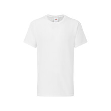 (7-8 Years, White) Fruit of the Loom Childrens/Kids Iconic 195 Premium T-Shirt